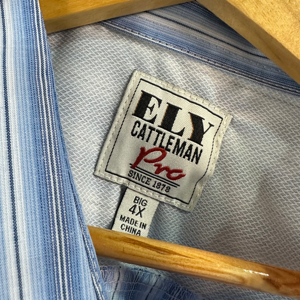 Ely Cattleman Mens 4XL Western Shirt NEW
