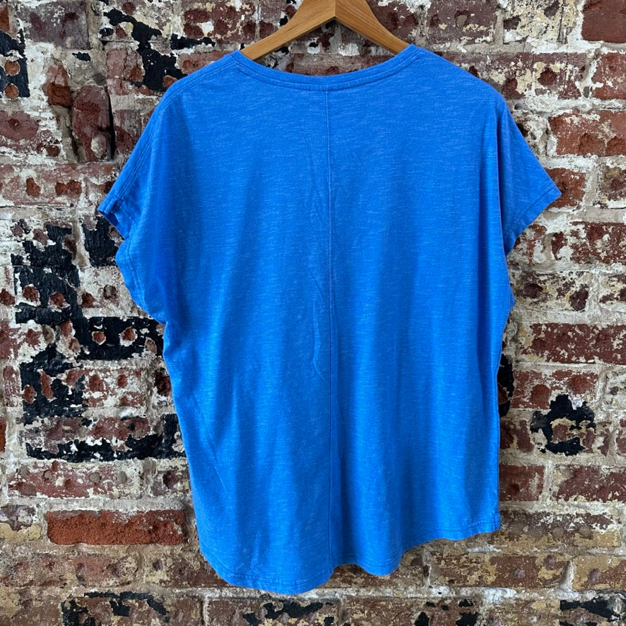 Columbia Women's 1X Short Sleeve Blue T-Shirt