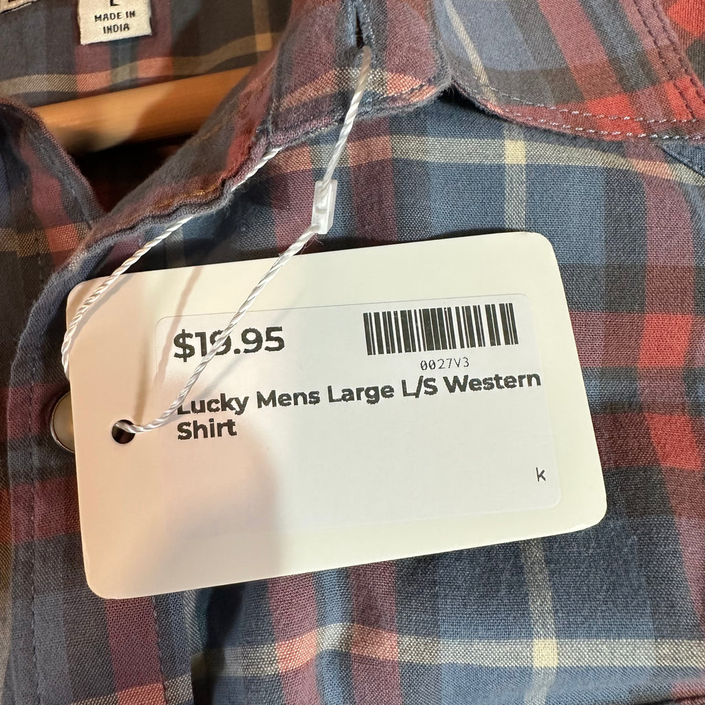Lucky Men's Large Button Shirt
