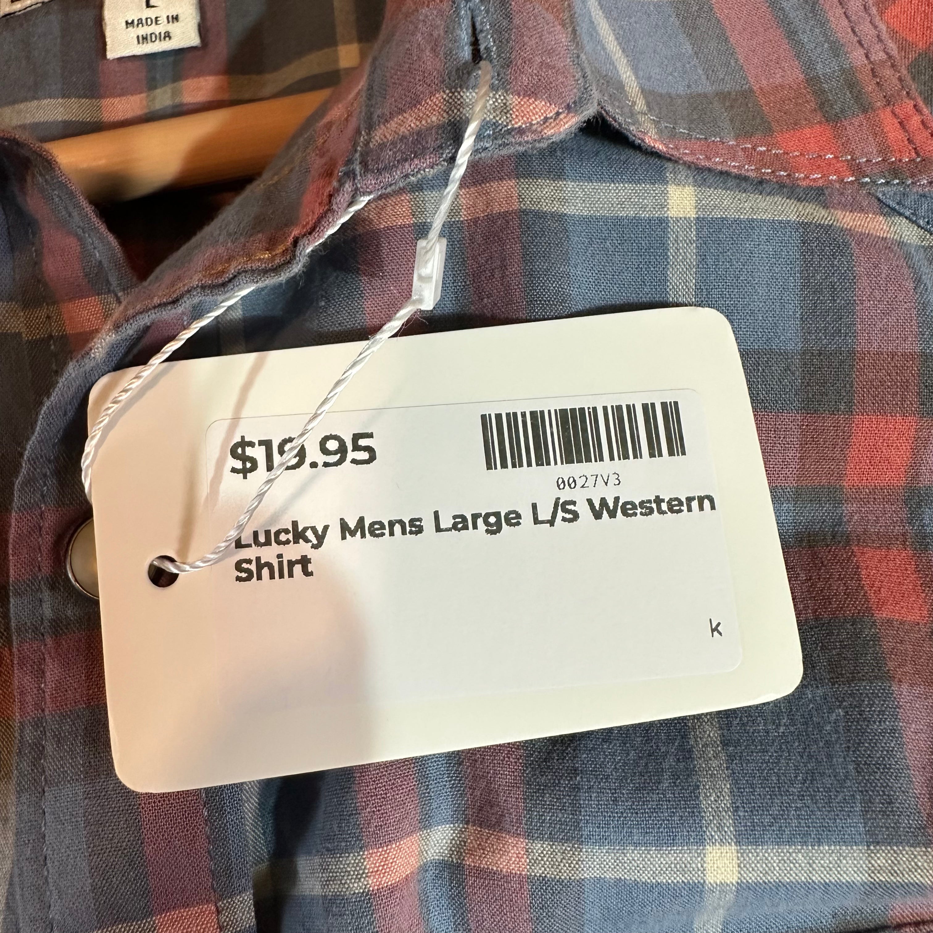 Lucky Men's Large Button Shirt