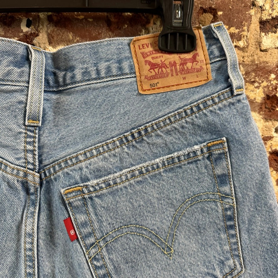 Levi's Cut Off Denim Jean Shorts Womens 30 Distressed