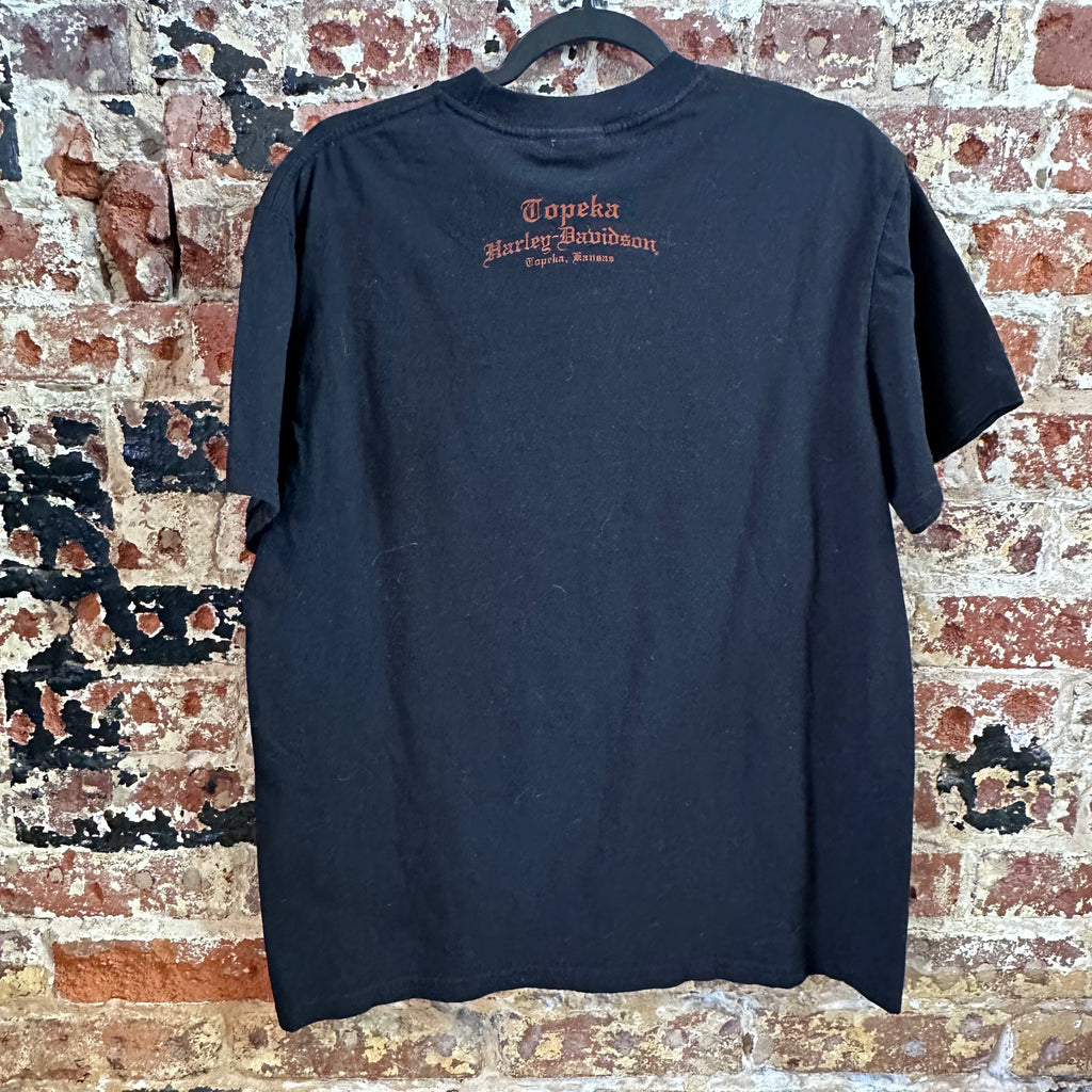 Harley Men's Large S/S Black Shirt