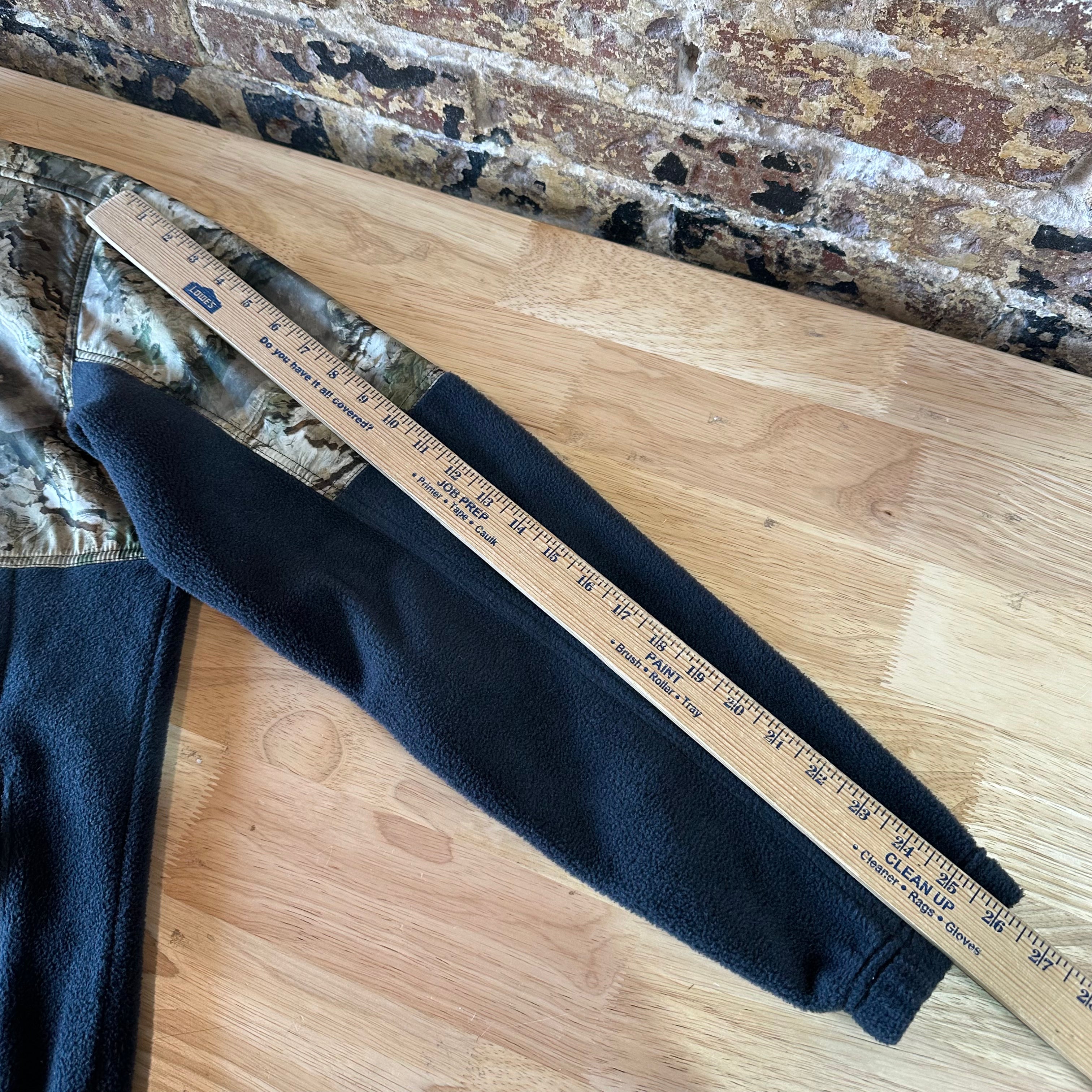 Columbia Sweater Mens Medium Camo Mossy Oak Terra Fleece PHG Hunt Pullover Black