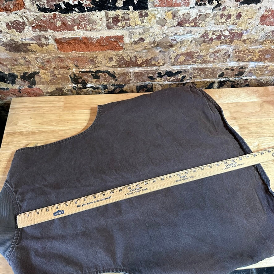 Carhartt Dark Brown Lined Men's Large Vest