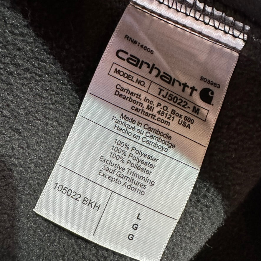 Carhartt Mens Large Gray Rain Defender Jacket