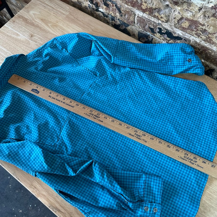 Columbia Womens Medium Long Sleeve Casual Shirt Button Up Blue