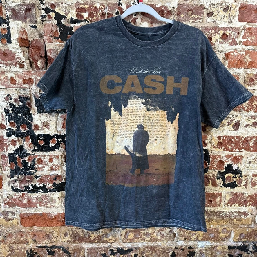 Johnny Cash Large Gray S/S T-Shirt