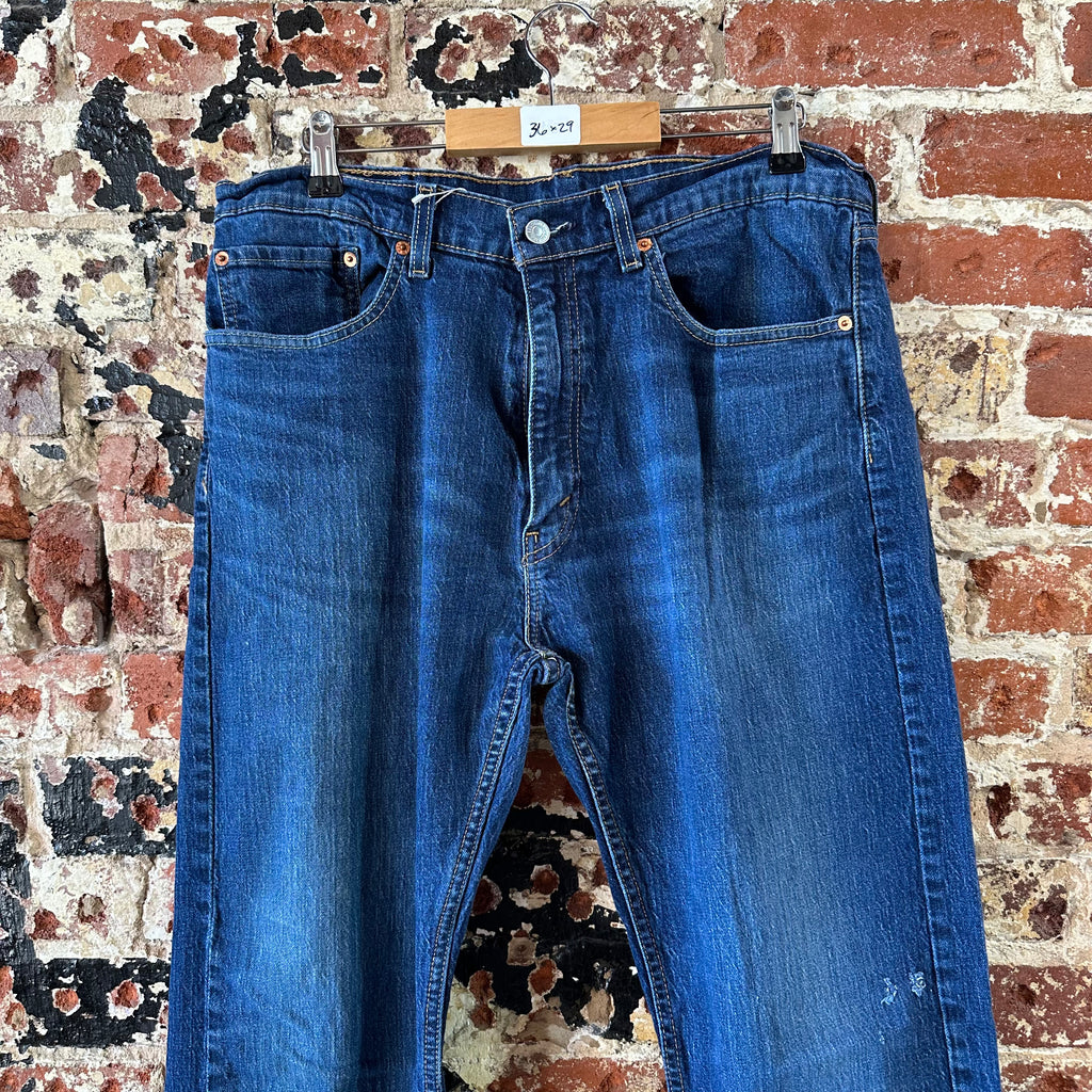 Levis 505 Mens 36x29 Blue Jeans