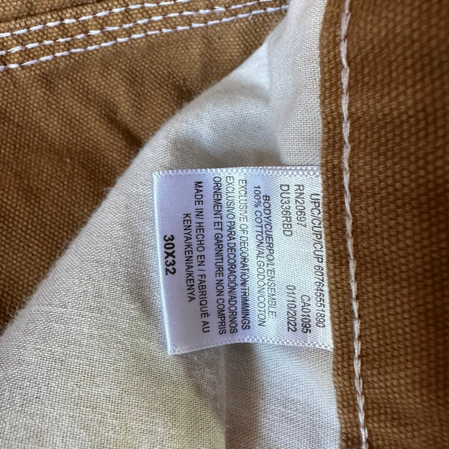 Dickies Mens 30x32 Duck Canvas Carpenter Brown Utility Pants Grunge Work