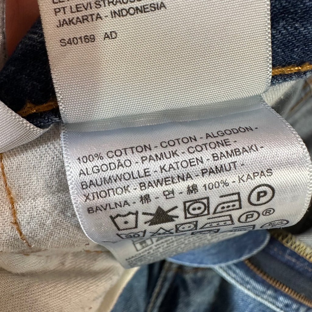 Levi's 505 Mens 38x30 Blue Jeans