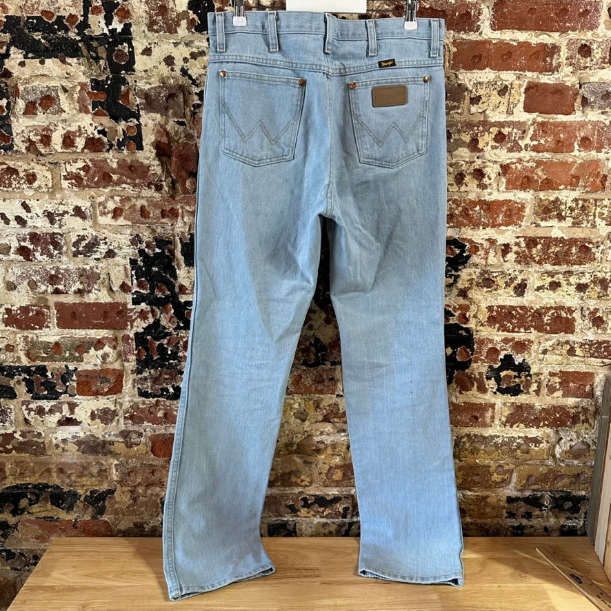 Wrangler Mens 32x34 Light Blue Jeans