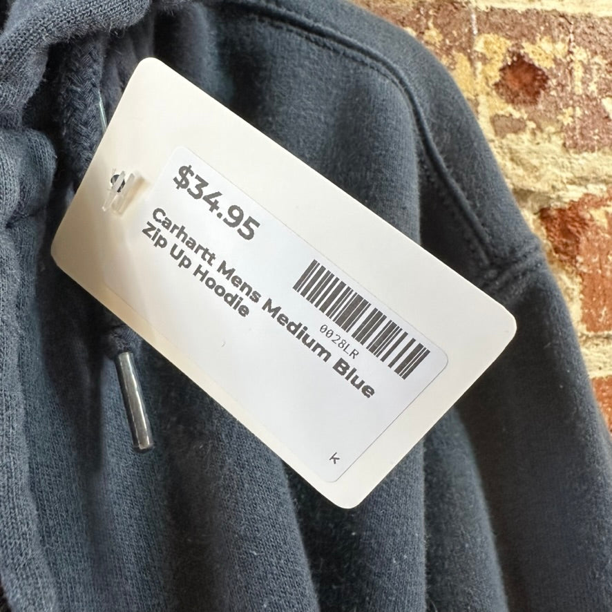 Carhartt Blue Zip up Sweatshirt Mens Medium