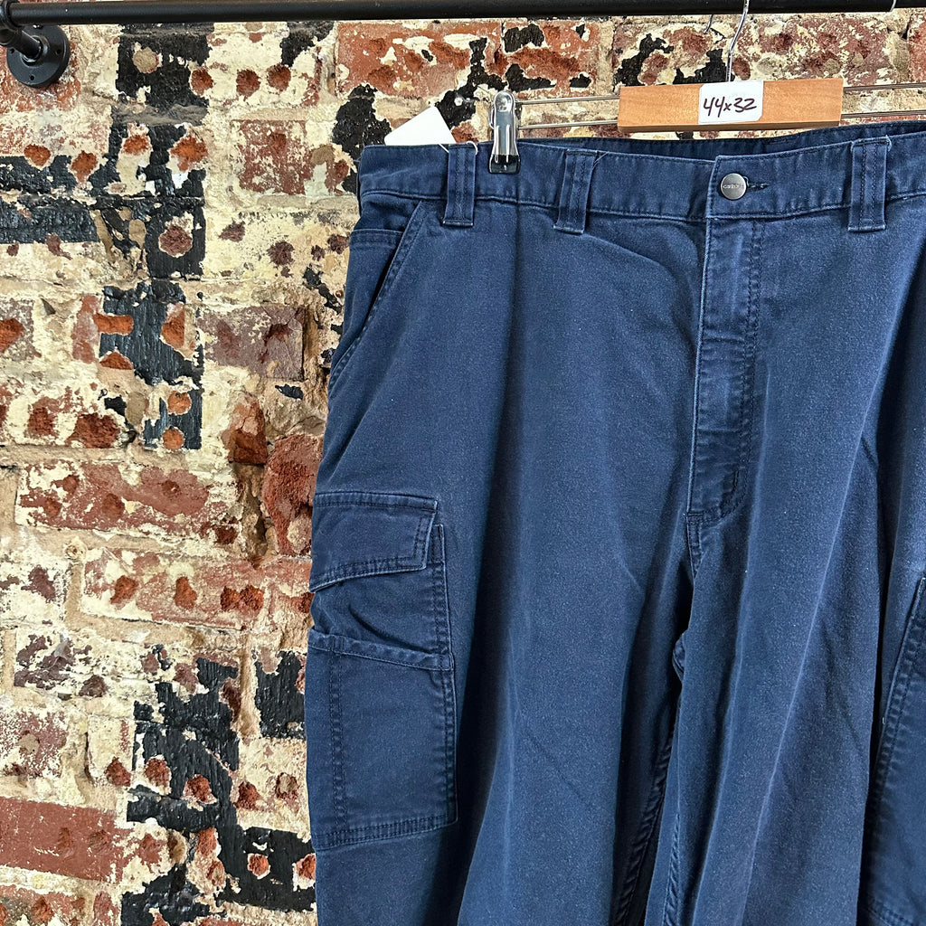 Carhartt Mens 44x32 Blue Pants