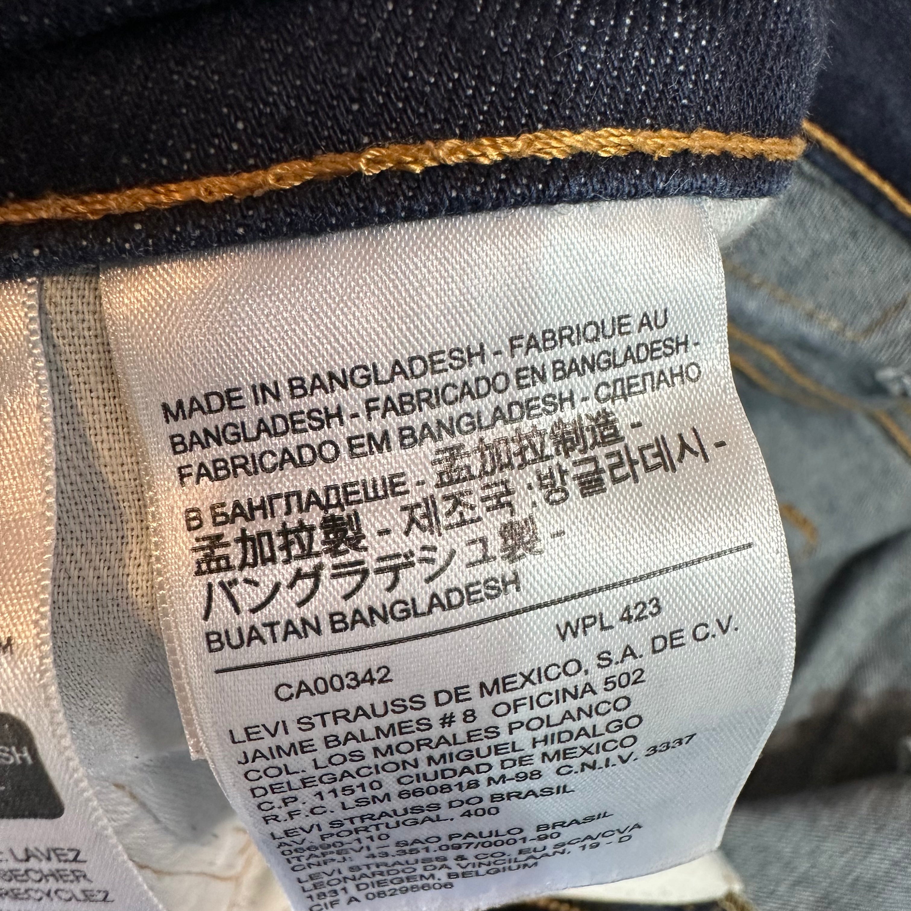 Levis 512 Slim Tapered Jeans Mens 38x32 Blue Modern
