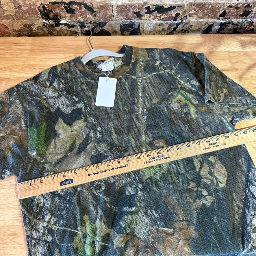 Vintage Mossy Oak Camo Mens XL T-Shirt Short sleeve pocket tee