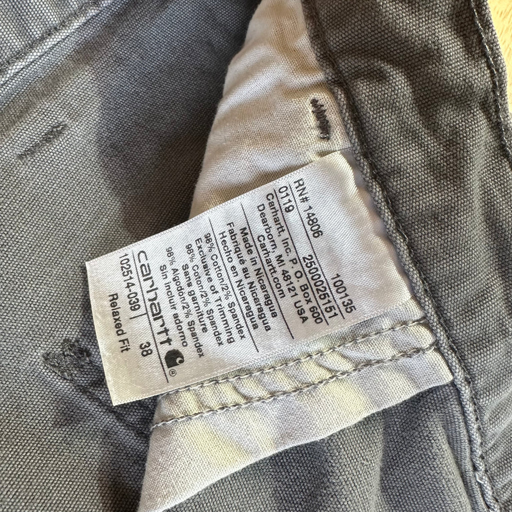 Carhartt Gray Shorts Mens 36