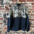 Columbia Sweater Mens Medium Camo Mossy Oak Terra Fleece PHG Hunt Pullover Black