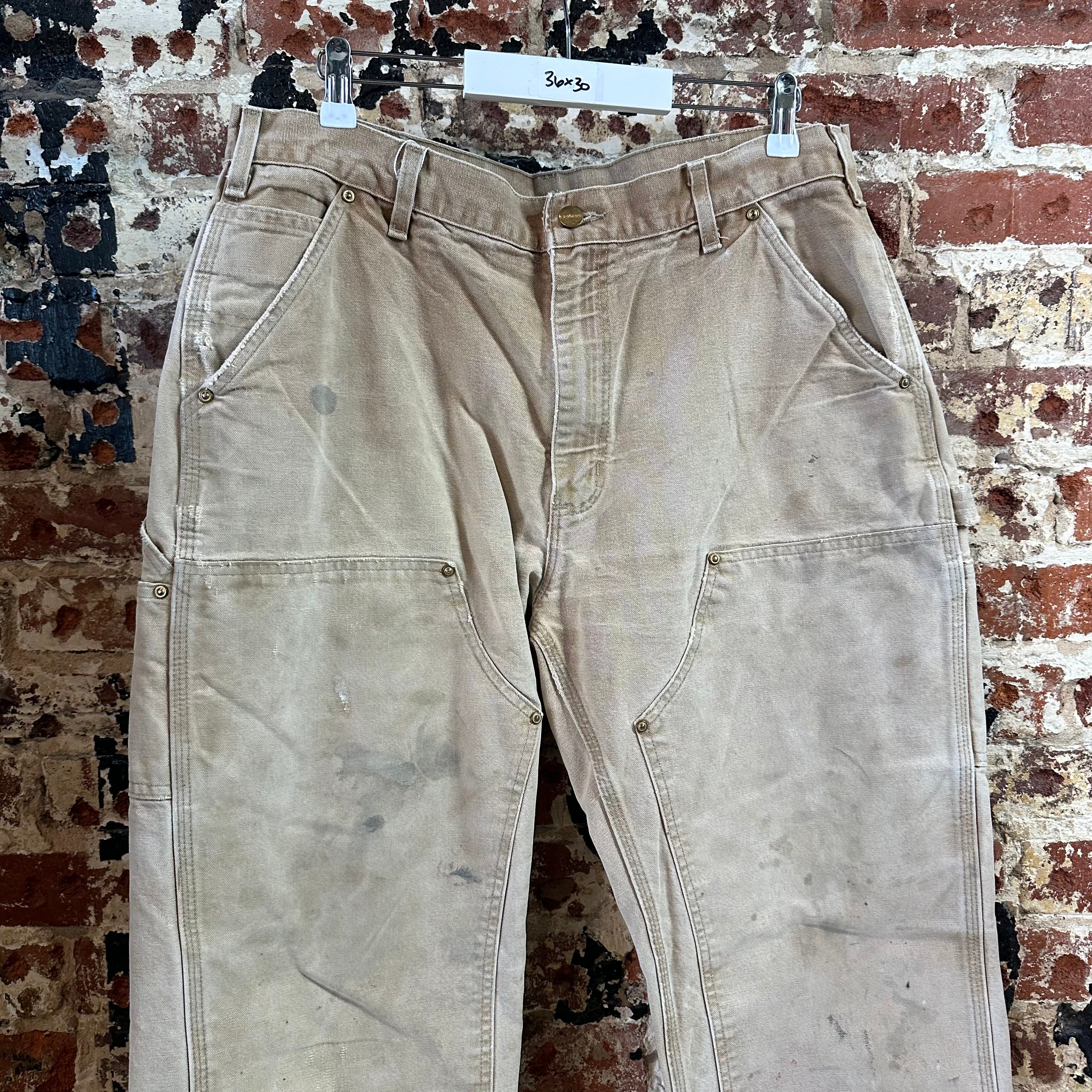 Carhartt B01 BRN Mens 36x30 Double Knee Pants