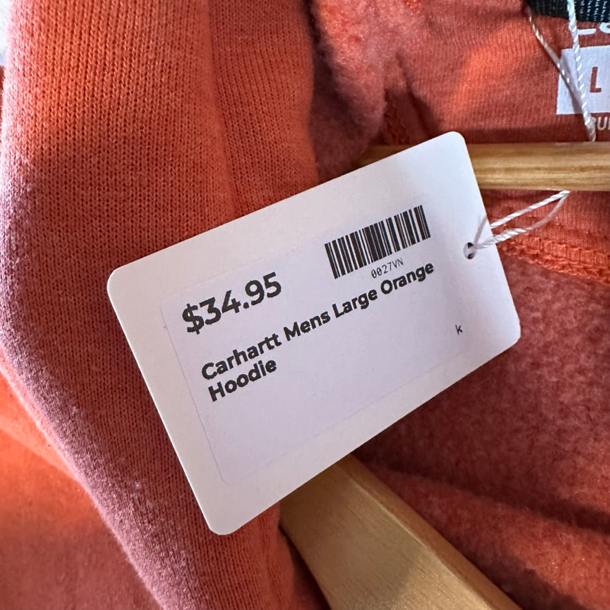 Carhartt Men's Large Orange Hoodie