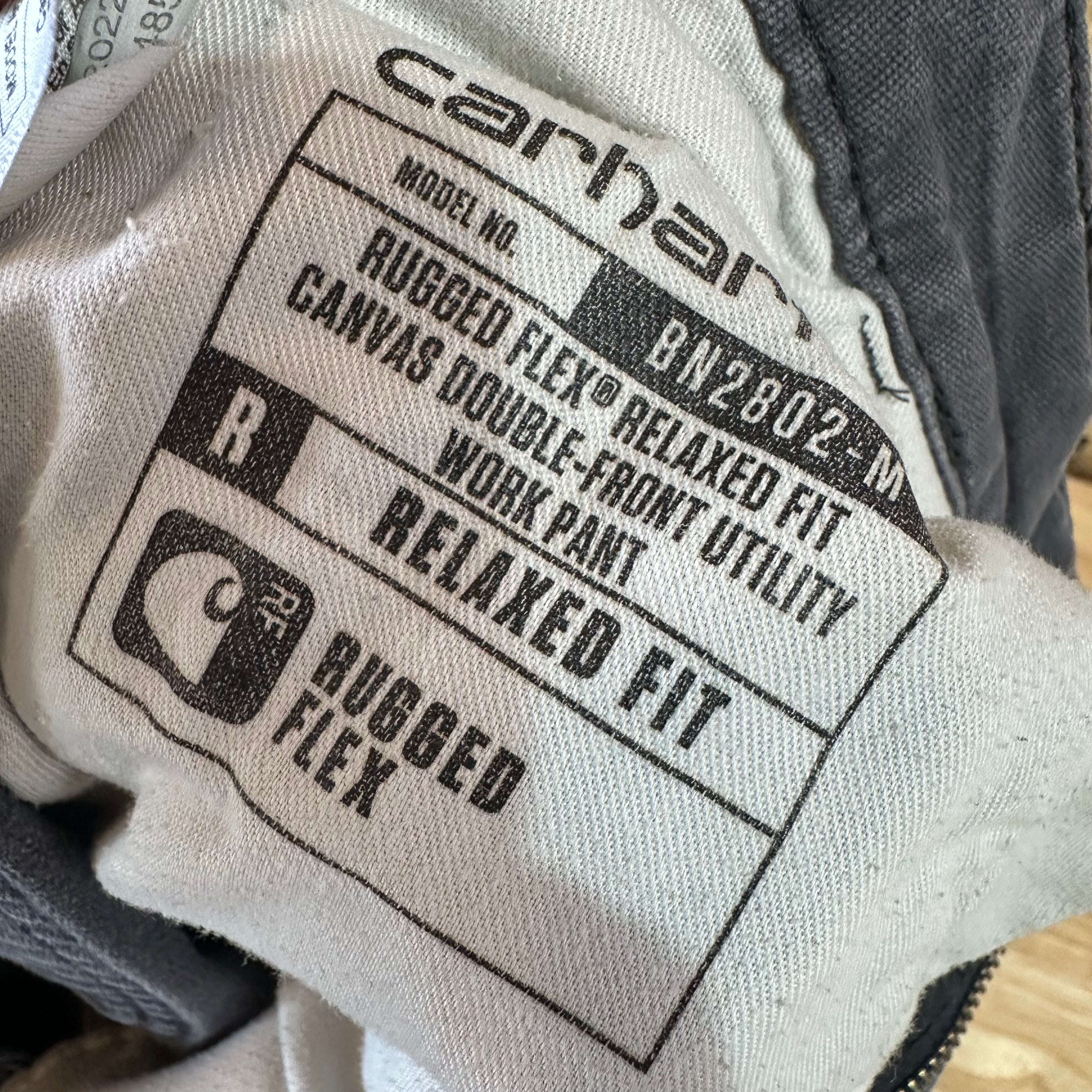 Carhartt Mens 34x32 Gray Pants