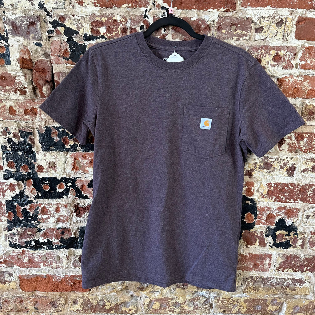 Carhartt T-Shirt Womens Small short sleeve Work casual Purple K-87 Loose