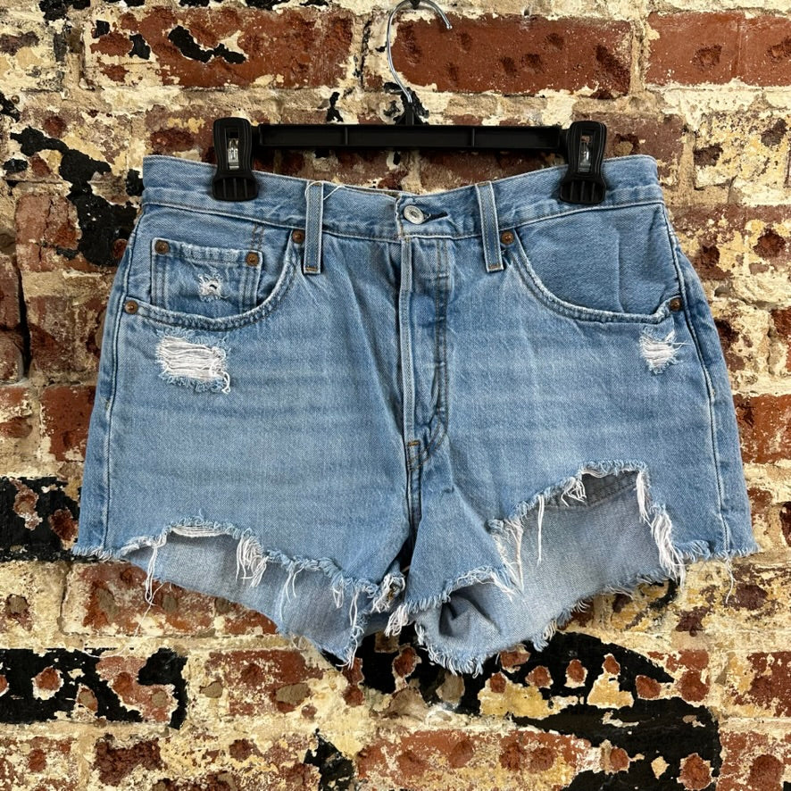 Levi's Cut Off Denim Jean Shorts Womens 29 Distressed