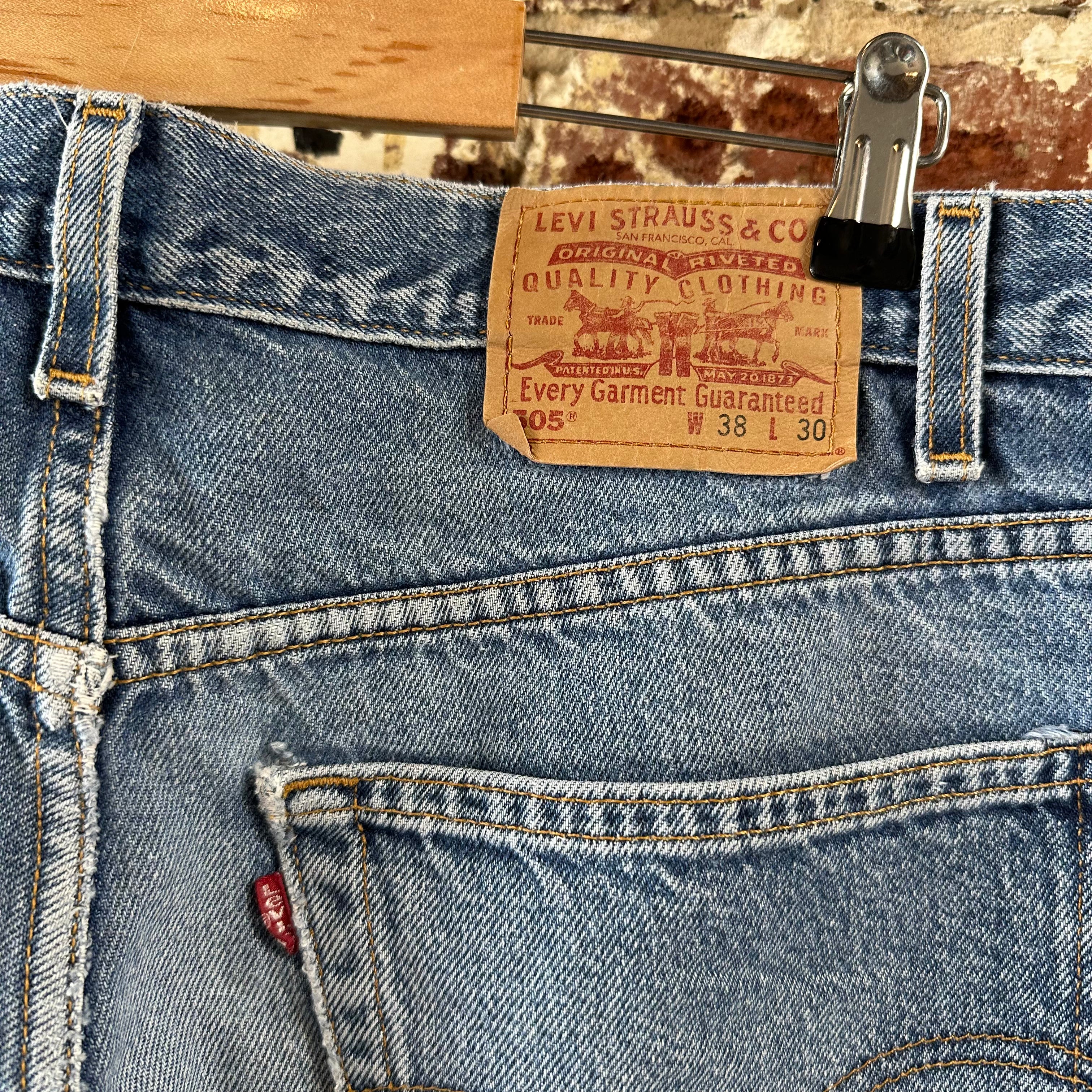 Levi's 505 Mens 38x30 Blue Jeans