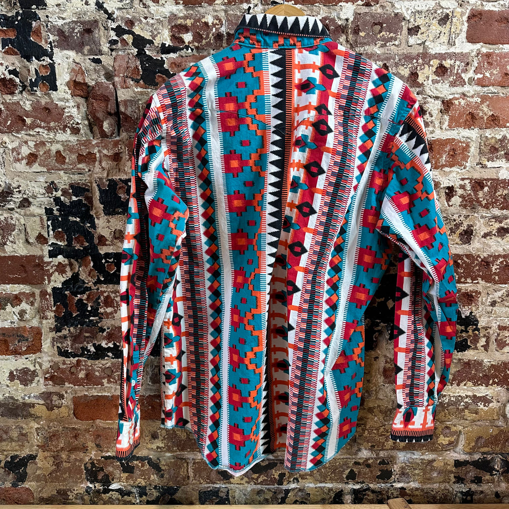 VTG Wrangler Men's Large Aztec Western Shirt