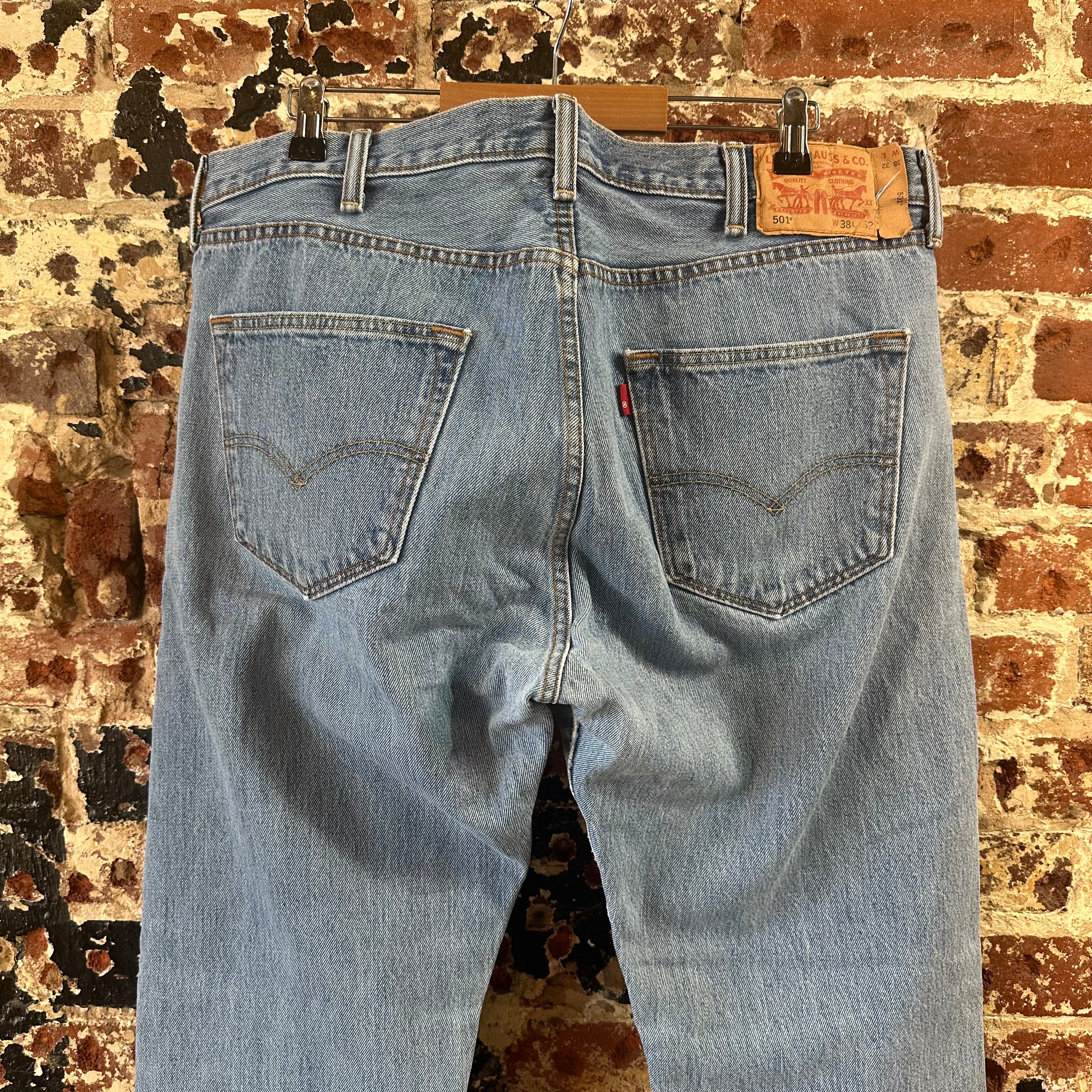 Levi's 501 Mens 38x32 Blue Jeans