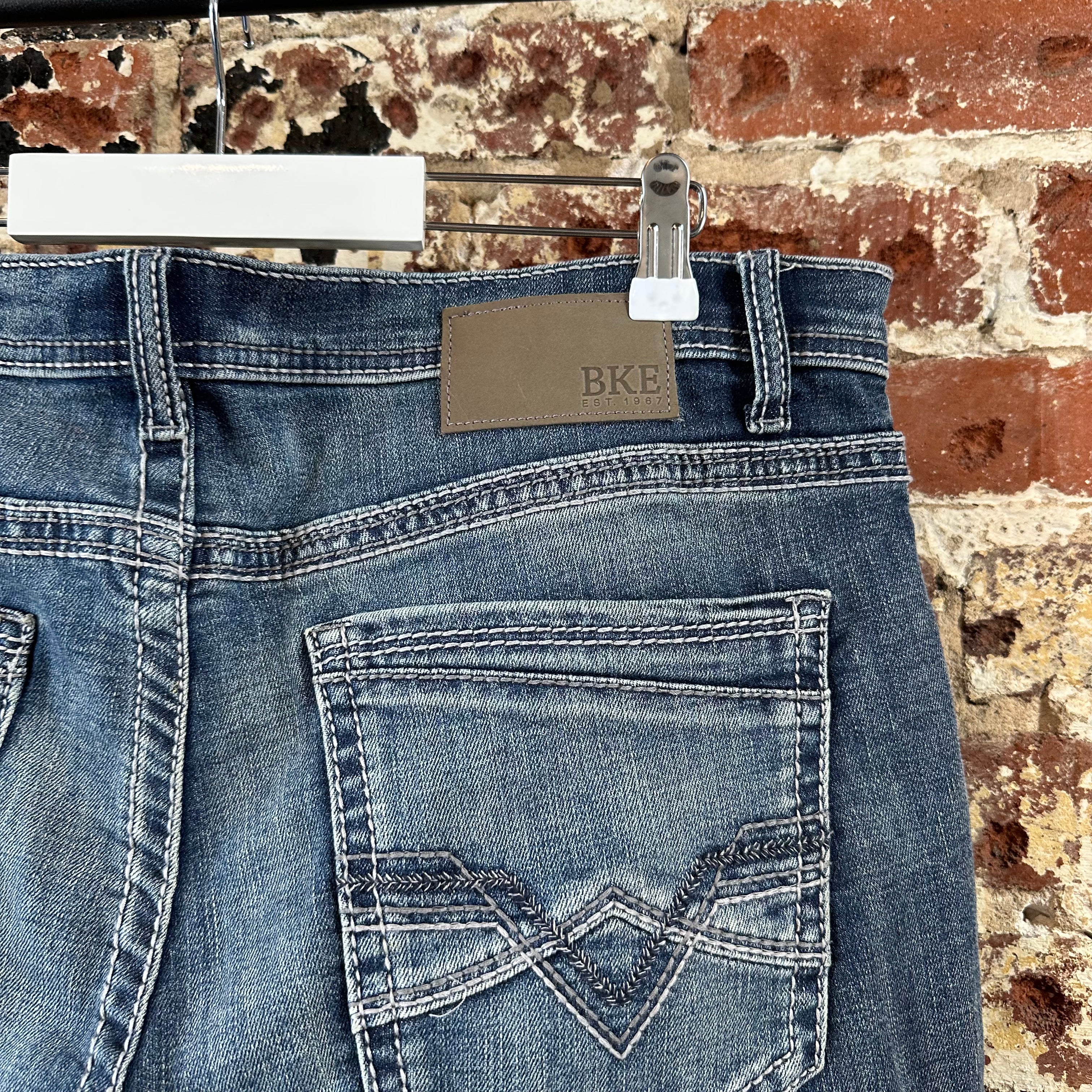 BKE Tyler Mens 36x34 Blue Jeans