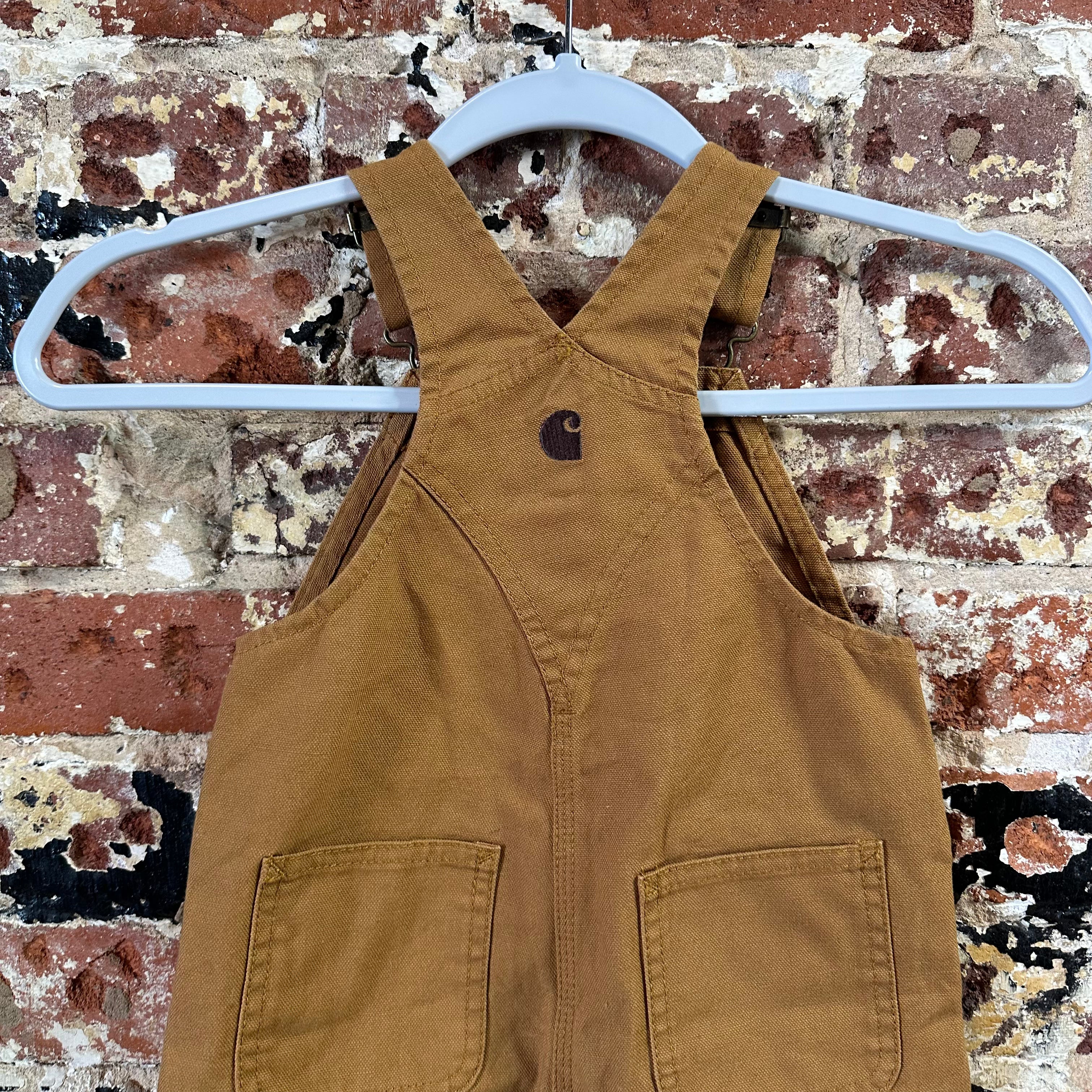 Carhartt Brown Bibs 18M