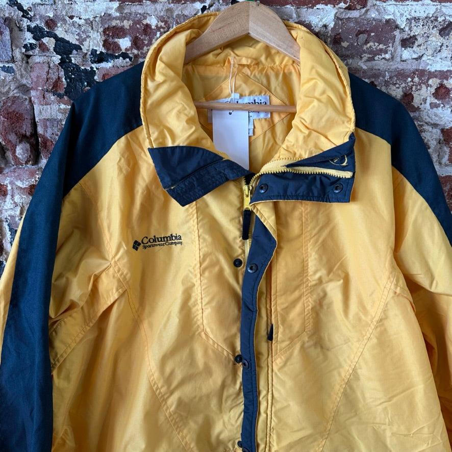 COLUMBIA Double Whammy Jacket Mens XL Winter Yellow (shell only)