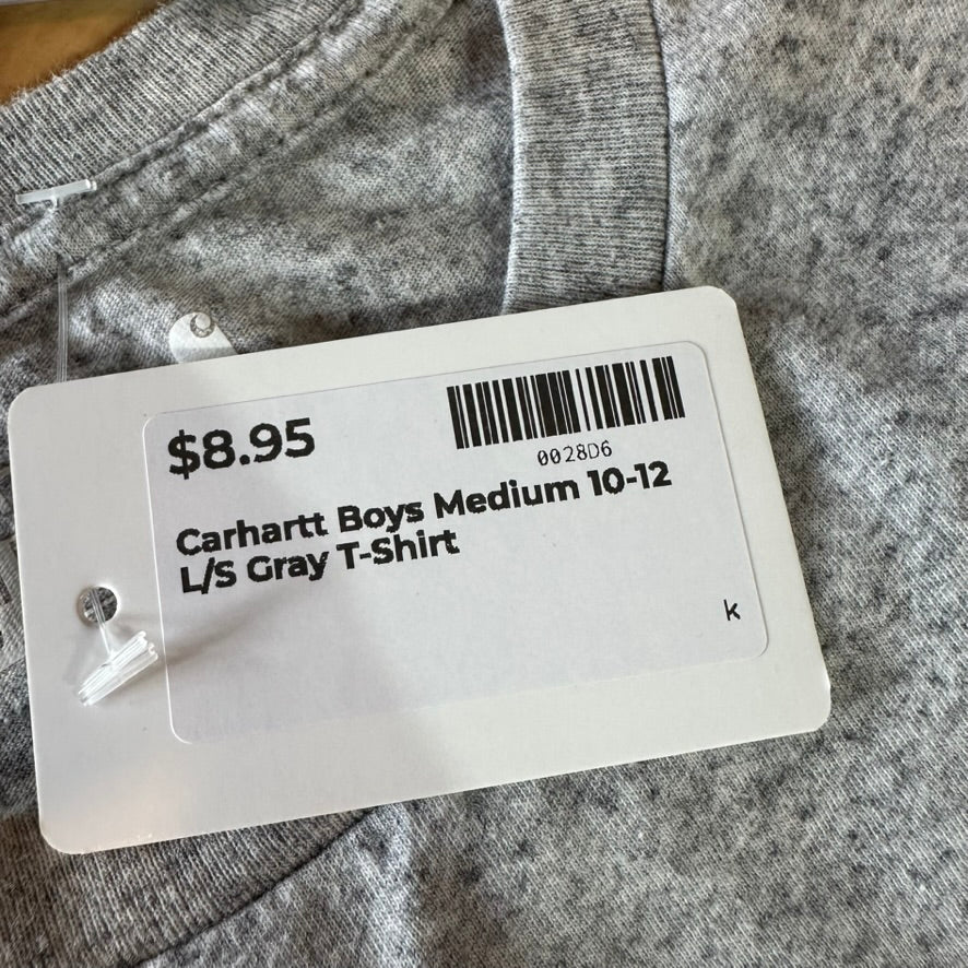 Carhartt Long Sleeve Gray T-Shirt Boys Medium