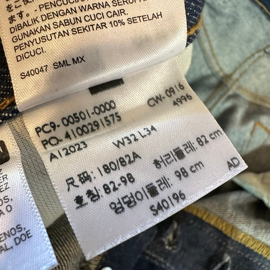 Levi's 501 Mens 32x34 Dark Blue Jeans