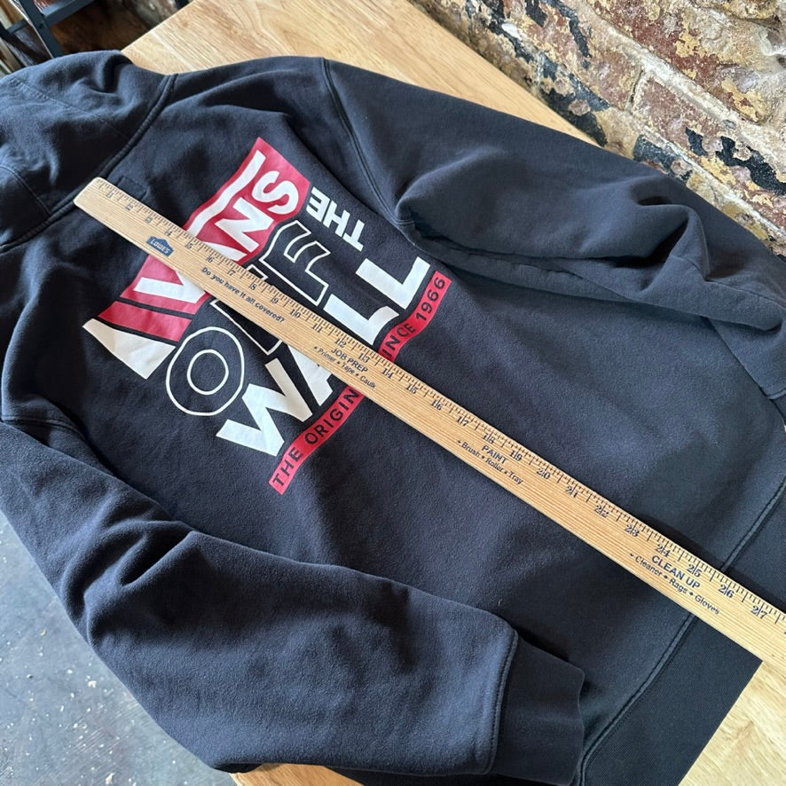 VANS off the wall Men’s Large Black Hoodie With Red Logo