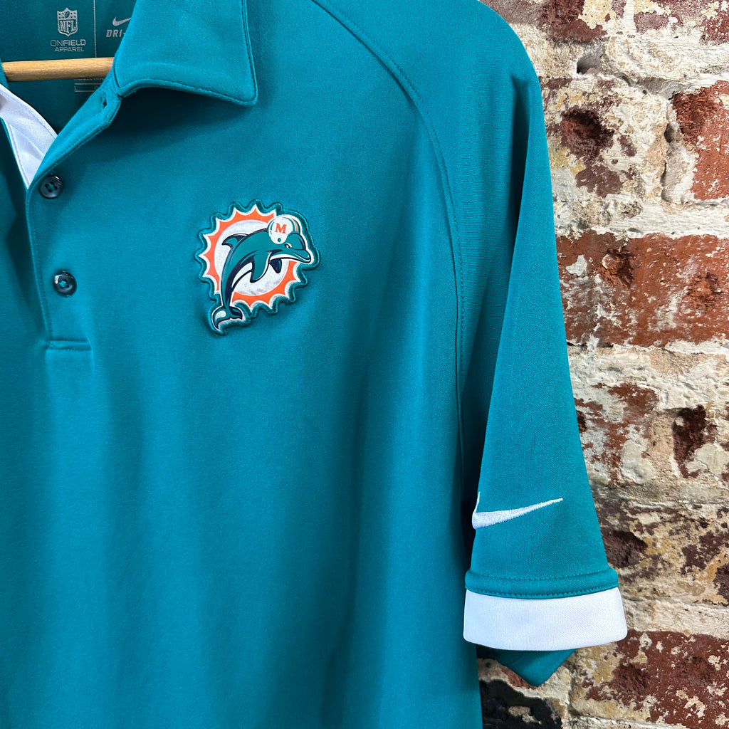 Nike Dolphins Mens Large Polo