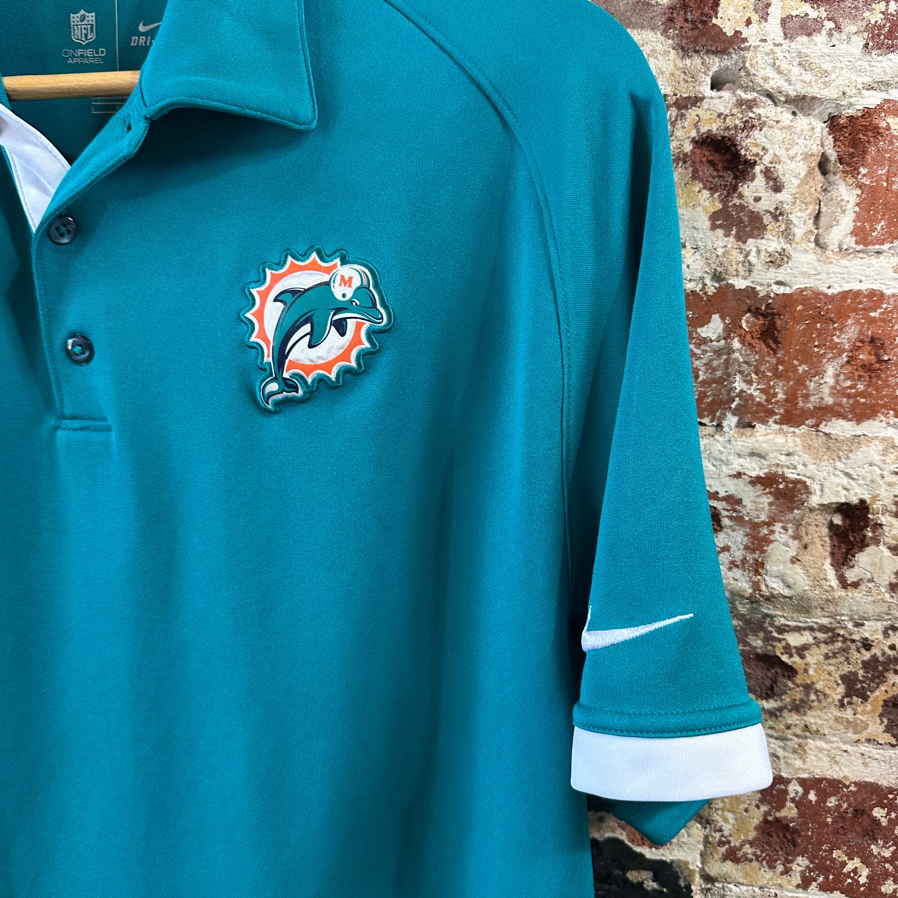 Nike Dolphins Mens Large Polo