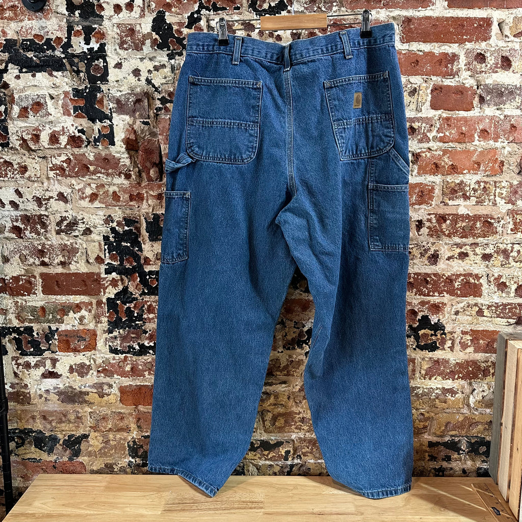 Carhartt Mens 38x30 Blue Jeans