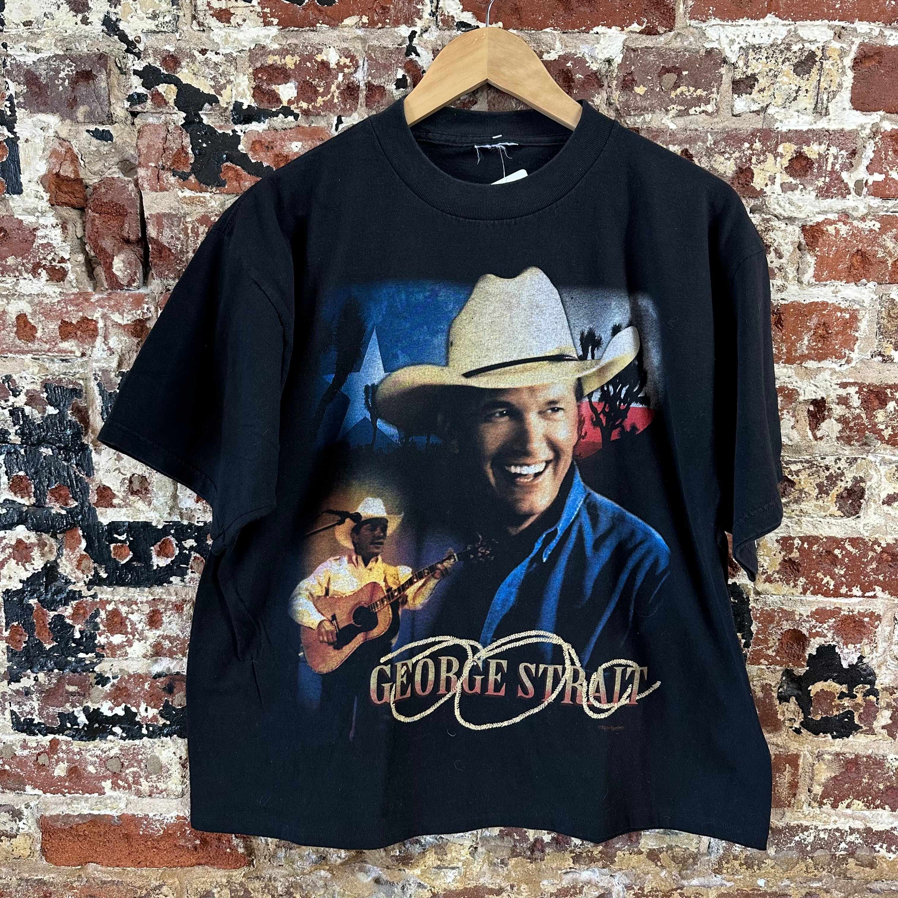 VTG George Strait Men's Large S/S T-Shirt