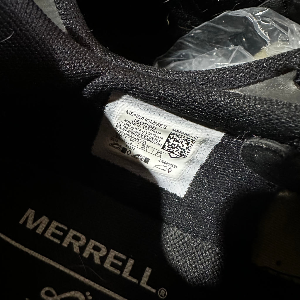 Merrell Mens Vapor Glove 4 Monument Barefoot Shoes 9.5 Green Black