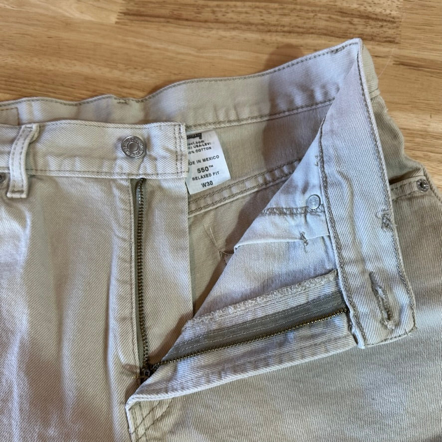 Levi's 550 Tan Shorts Mens 30