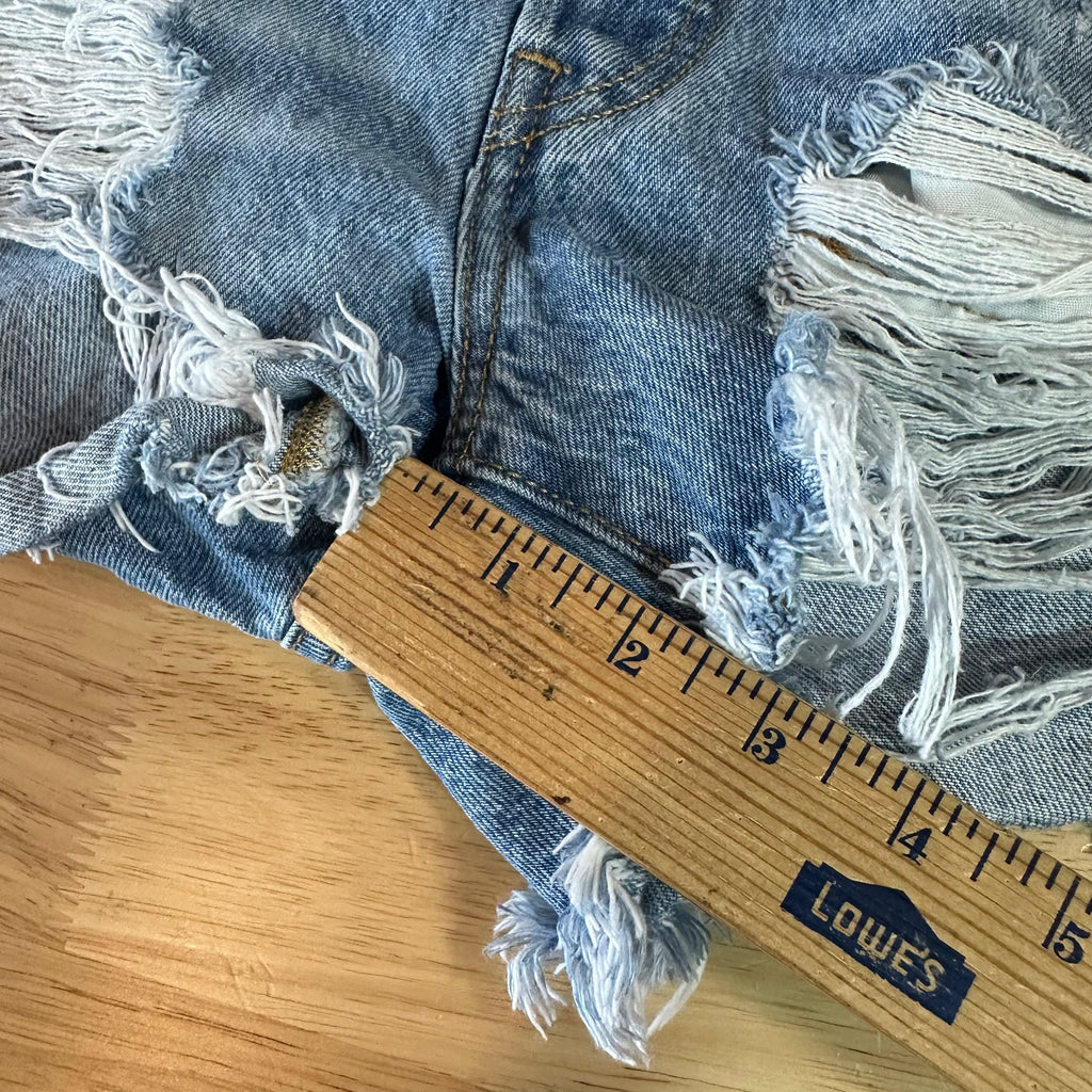 Levi's Cut Off Denim Jean Shorts Womens 30 Distressed