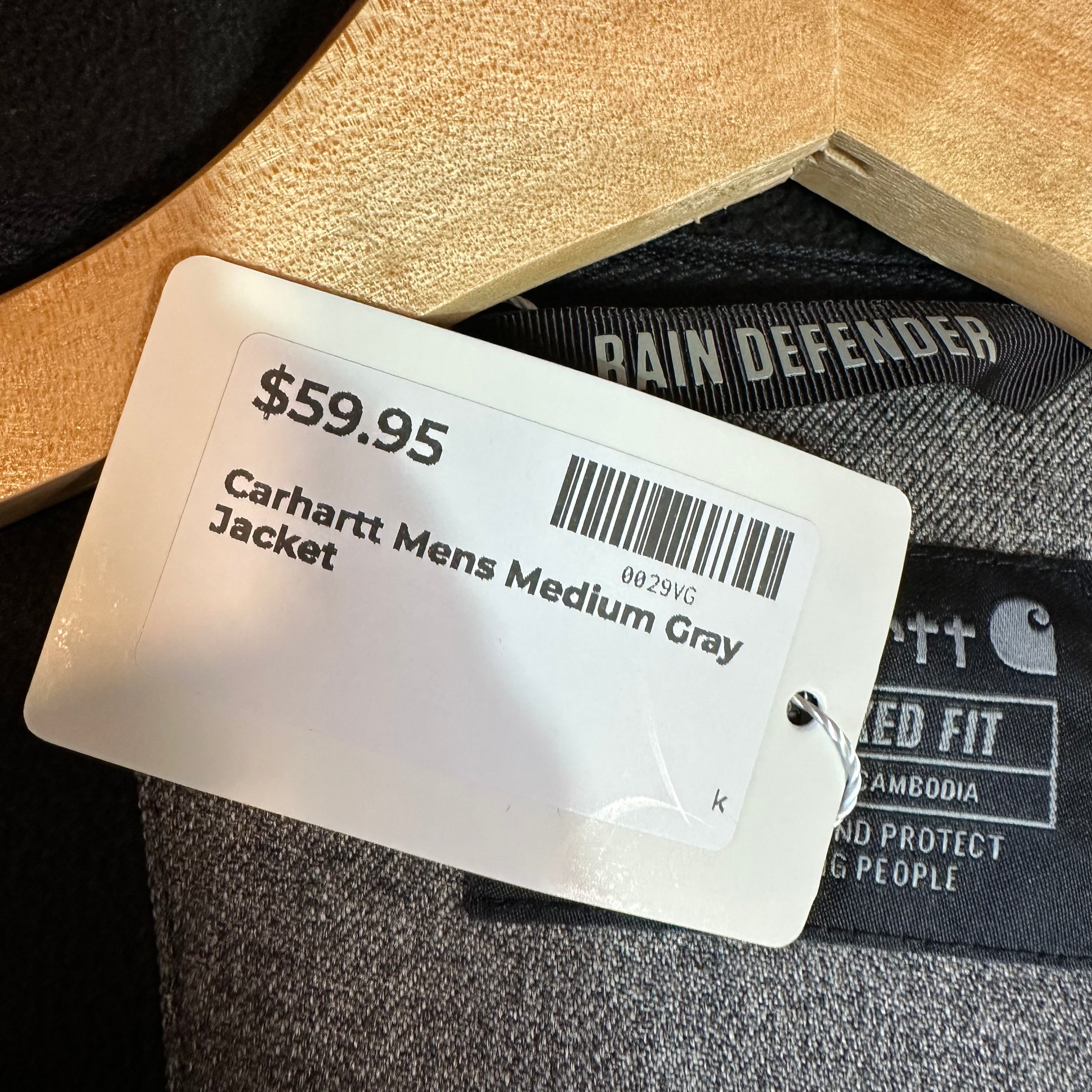 Carhartt Mens Medium Gray Jacket
