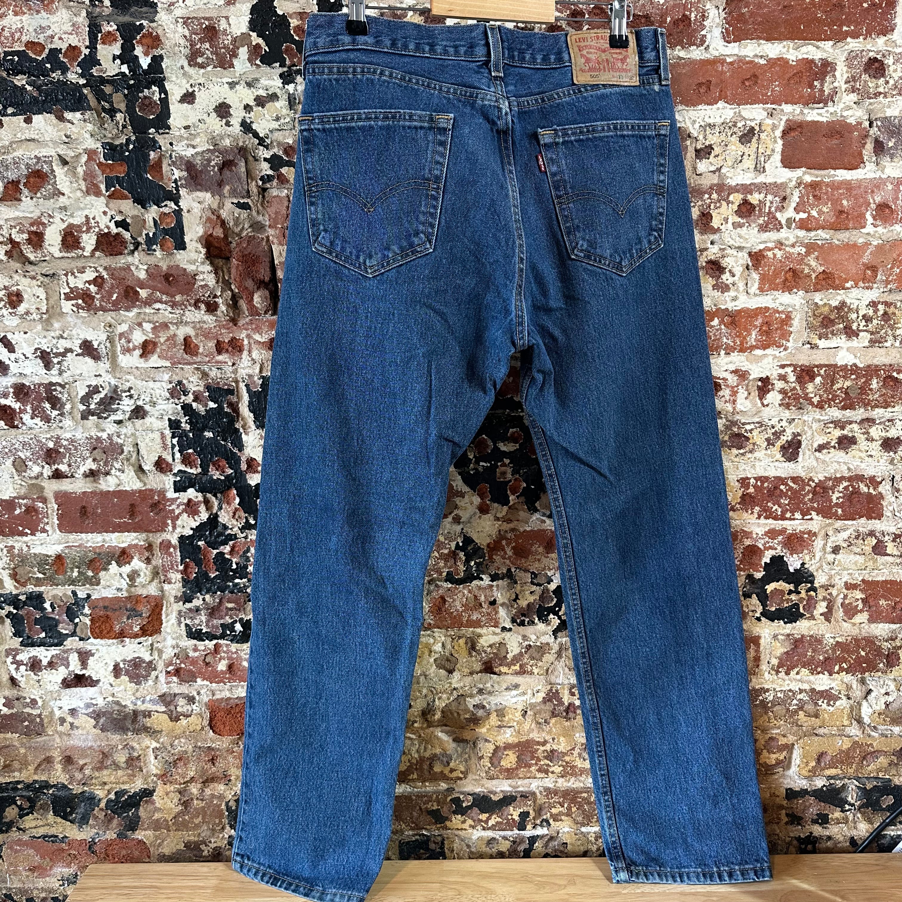 Levi's 505 Mens 33x32 Blue Jeans
