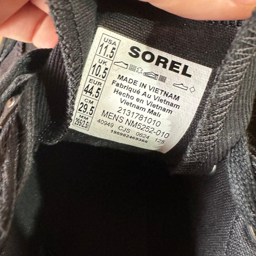 Soreal Mens 11.5 Black Sneakers