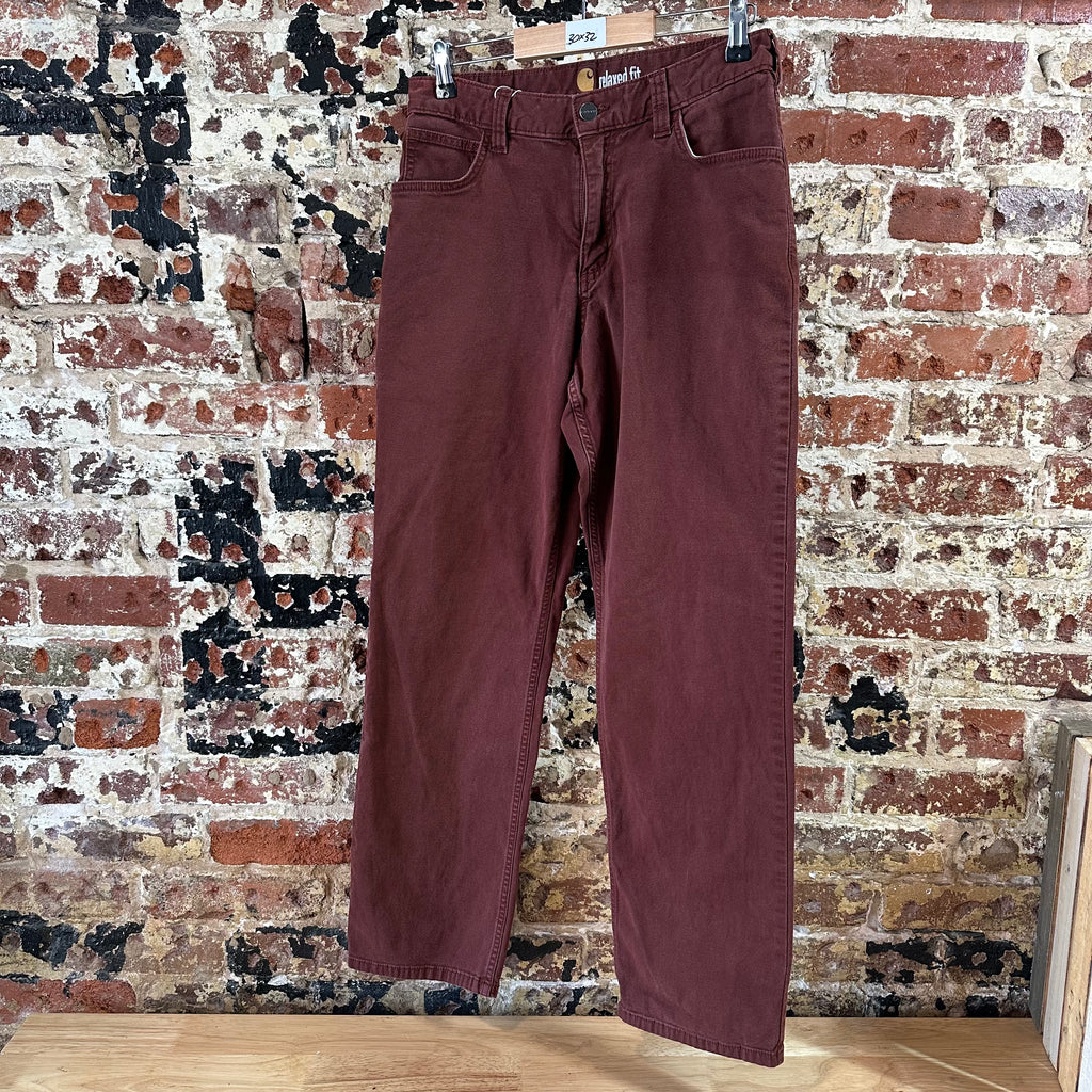 Carhartt Mens 30x32 Reddish Pants