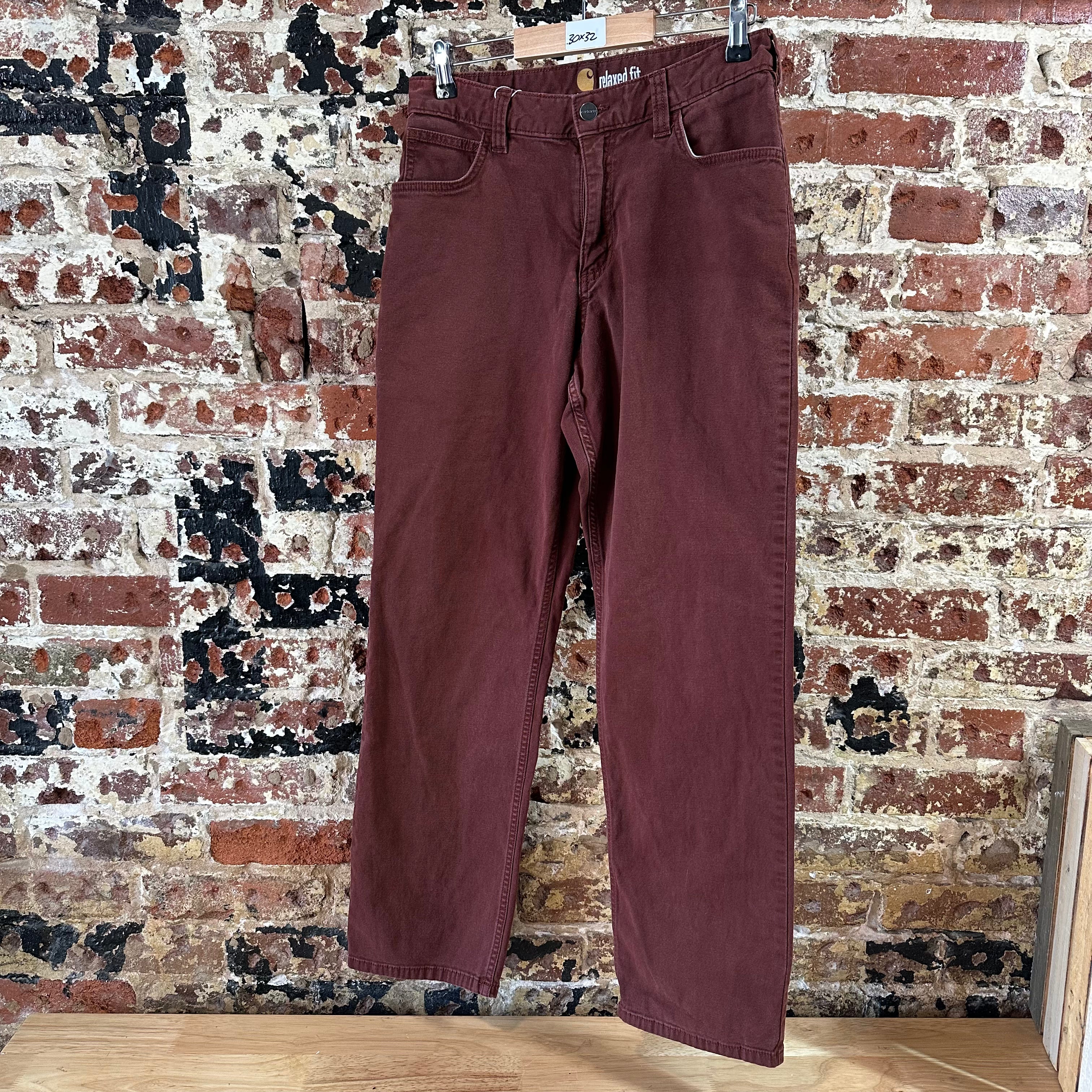 Carhartt Mens 30x32 Reddish Pants