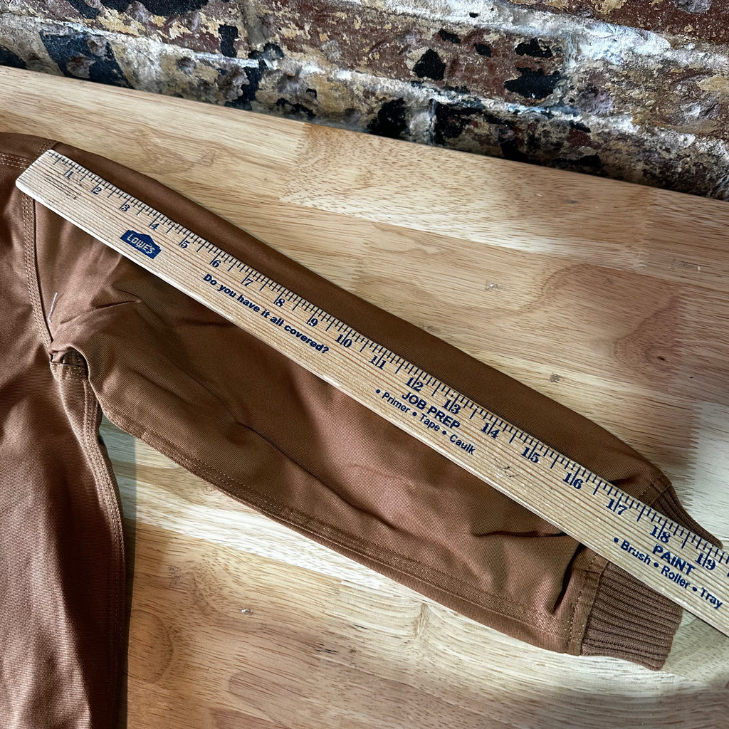 Carhartt Jacket Youth Girls Small (7-8) Rugged Flex Canvas Bomber Coat NEW Brown