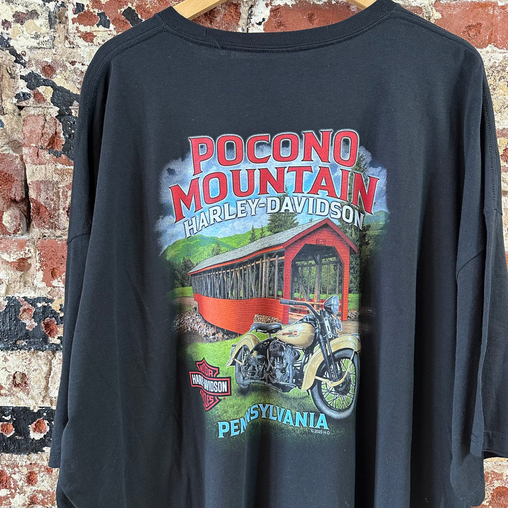 Harley Davidson Men's 5XL Short Sleeve Black T-Shirt NEW