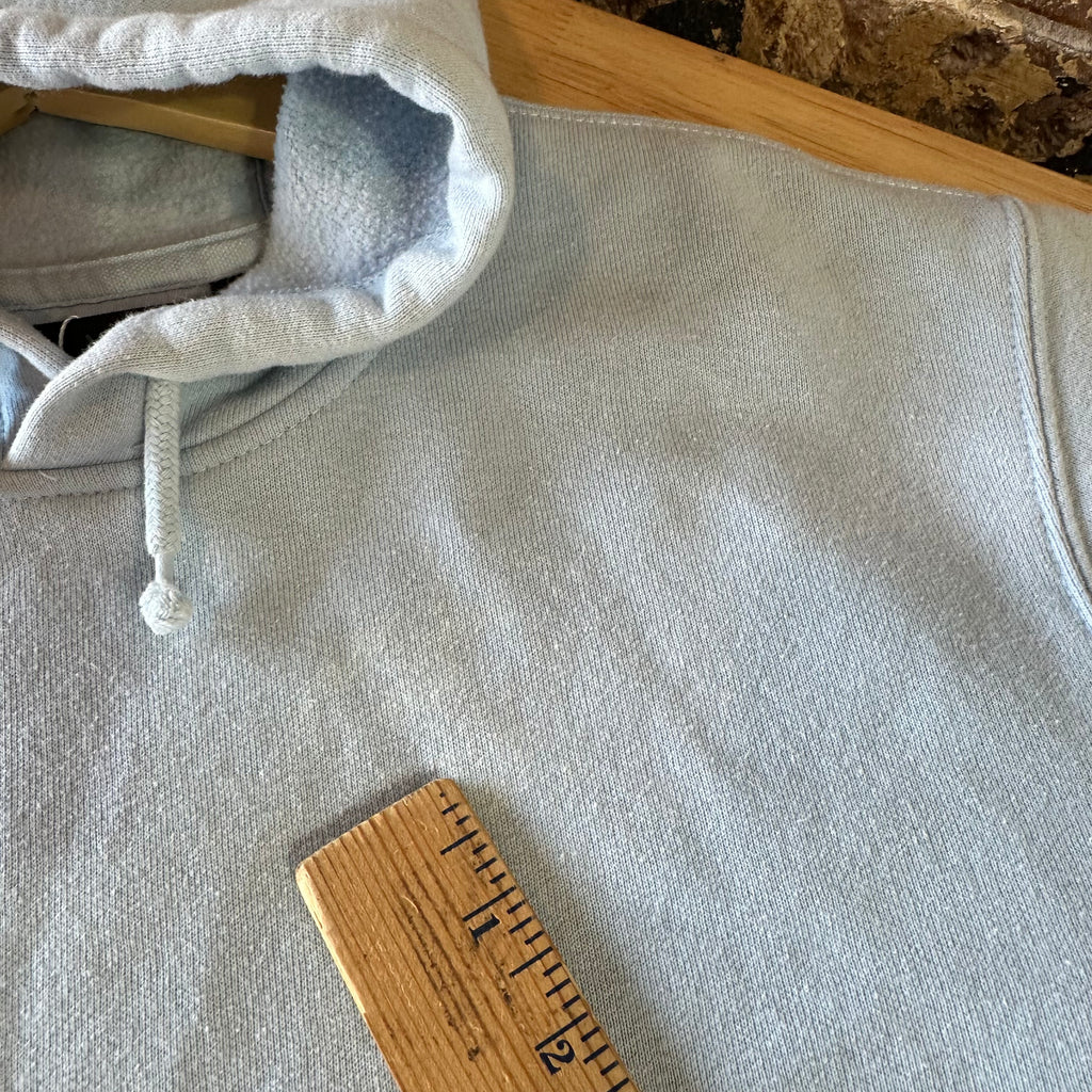 Carhartt Men's Small Sleeve Logo Hoodie Loose Fit Workwear Blue K288